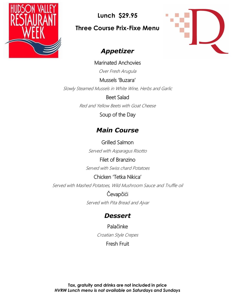 Hudson Valley Restaurant Week - Lunch event photo