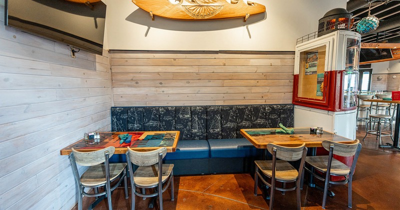 Seating booths and chairs