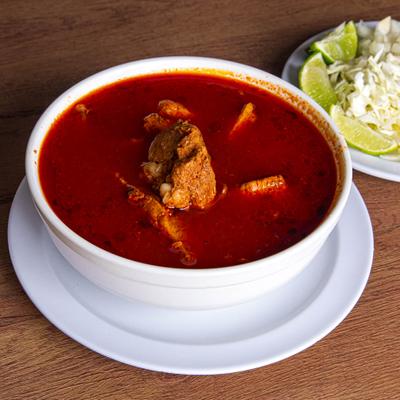 Mexican menudo soup.