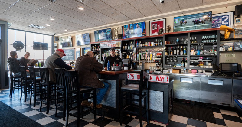 Interior, bar with stools