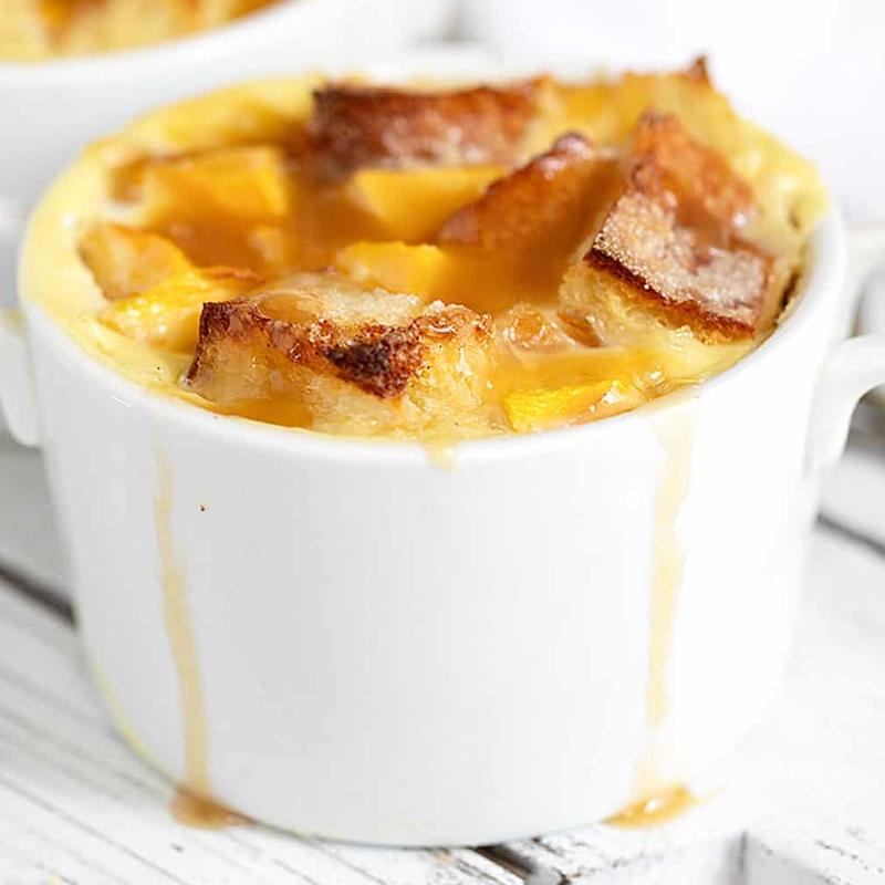 Peach pudding photo