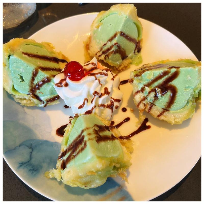 Green Tea Tempura Ice Cream photo