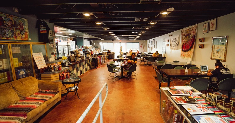Interior, lounge seating area and dining area
