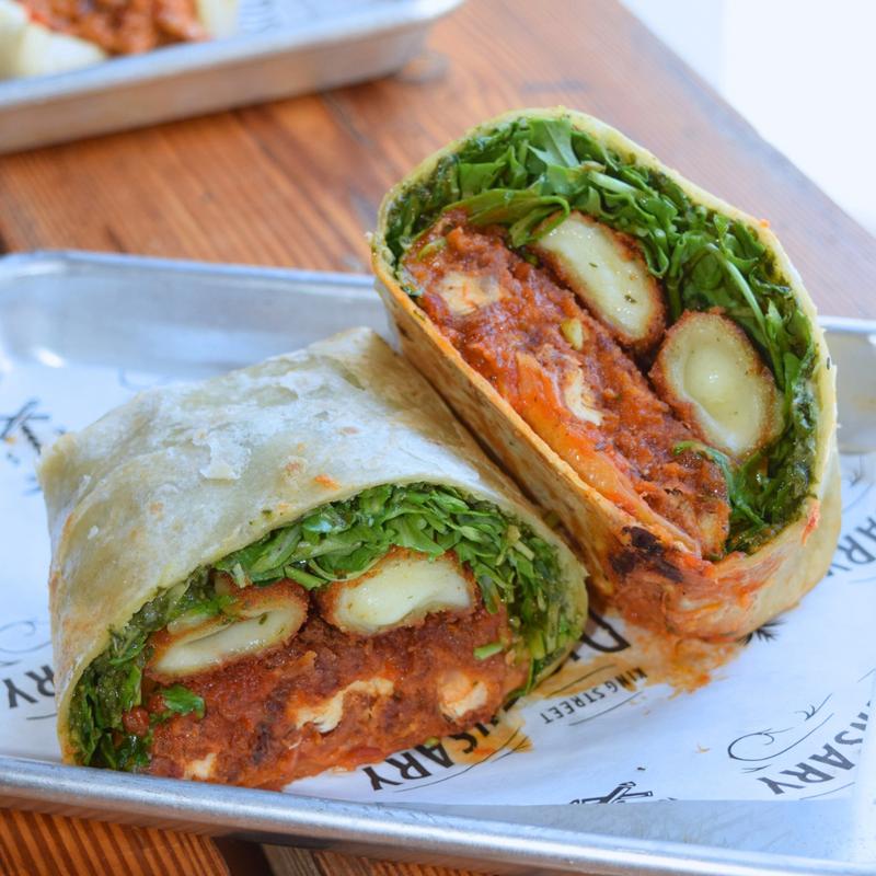 CHICKEN PARM WRAP with MOZZ STICKS photo
