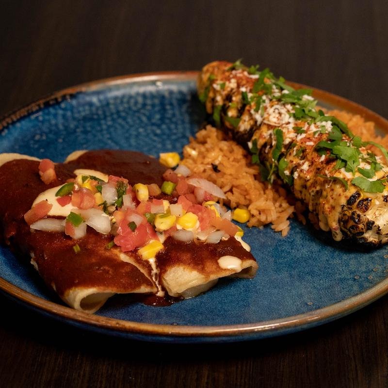 menu item 5 of 15, Seafood Enchiladas*