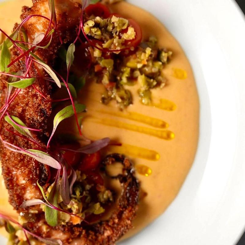 Crispy Fried Octopus | Lobster Cream | Tomato | Olives photo