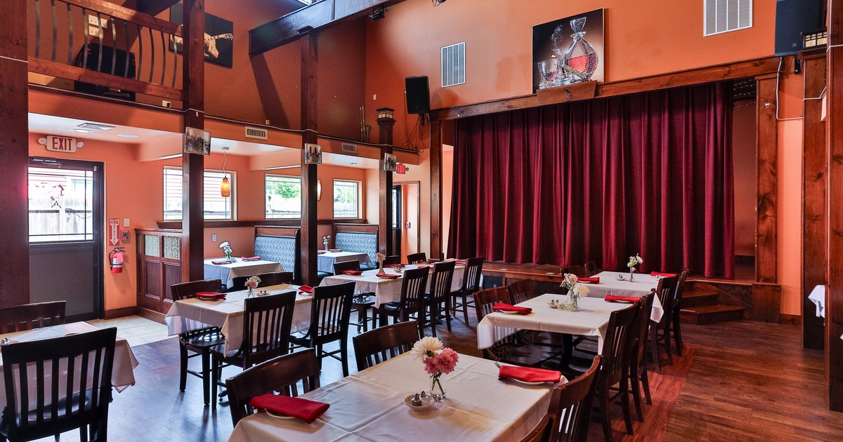 Diner area, angle view