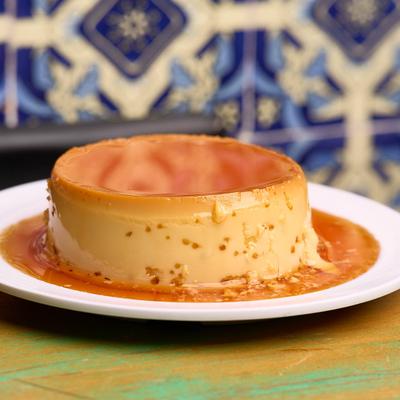 Flan dessert.