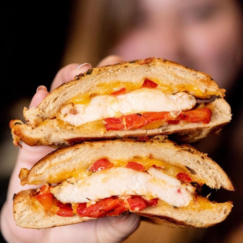 Pesto chicken sandwich (gf) photo