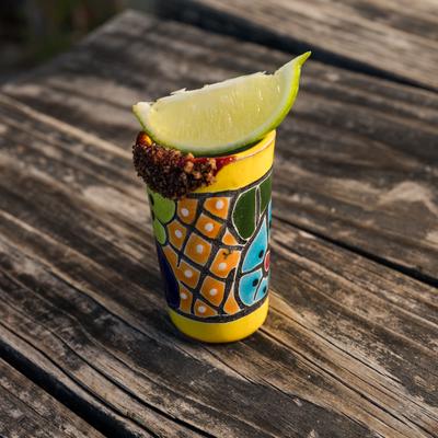 Mezcal with sal de gusano.