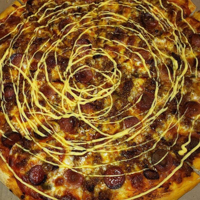 #7 Hot Weiner Pizza photo