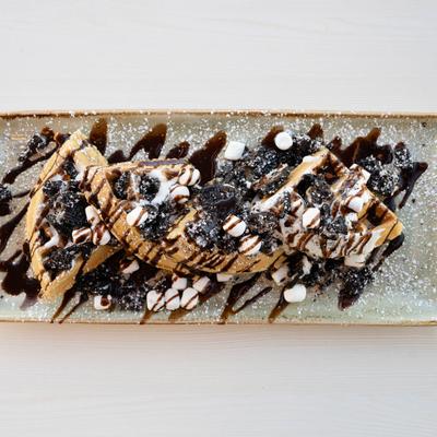 Oreo s'mores waffles.