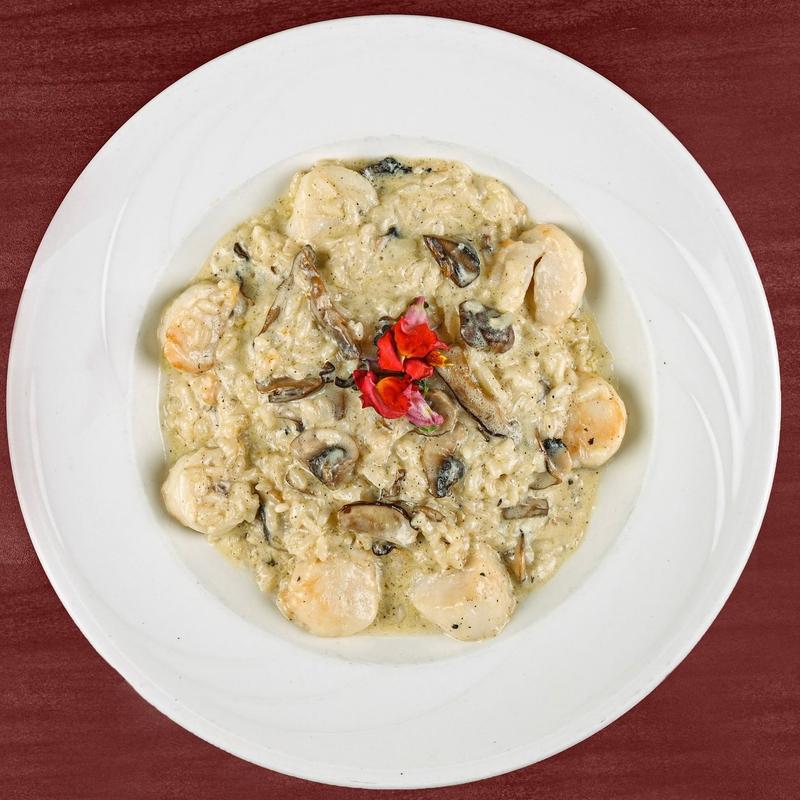 menu item 22 of 42, Risotto Capesante Al Cognac
