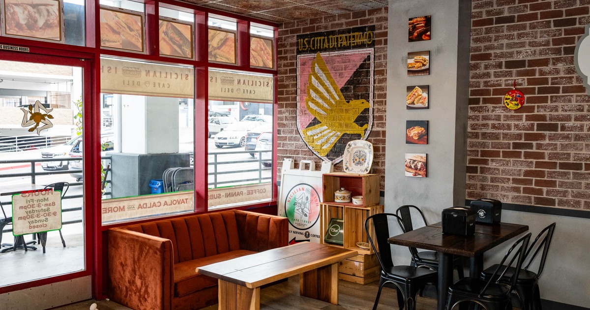 Interior seating area