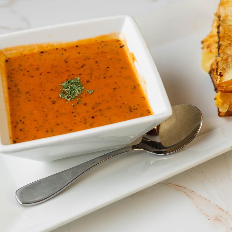 Grilled Cheese and Tomato Basil Soup photo