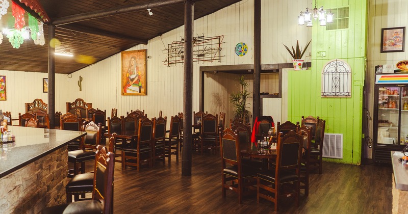 Nicely done interior dining area