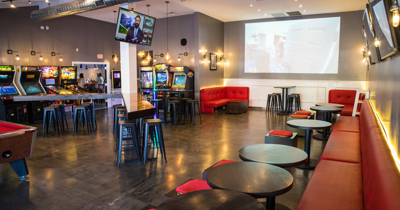 Interior, bar sitting area