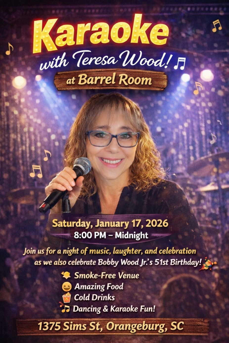 Karaoke with Teresa Wood event photo