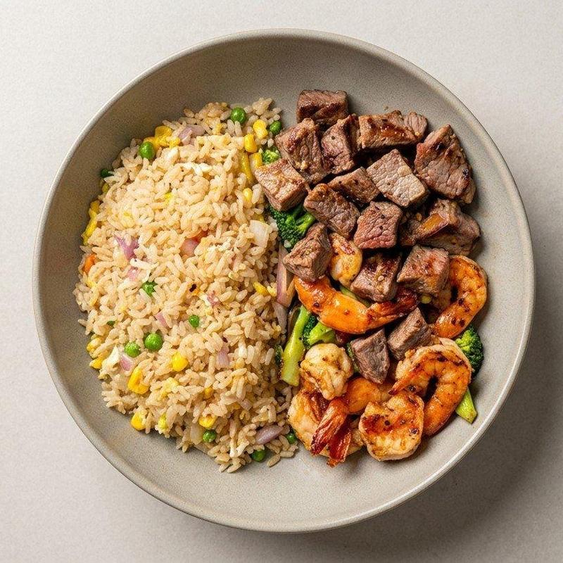 menu item 25 of 50, Beef & Shrimp Hibachi