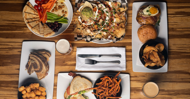 Variety of dishes served