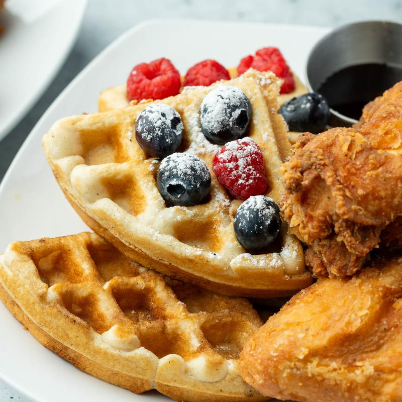 menu item 1 of 28, Chicken & Waffles