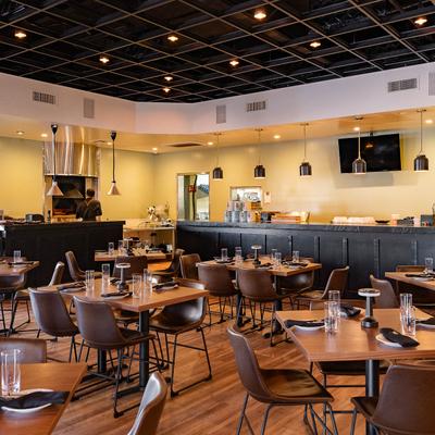 Restaurant dining area.