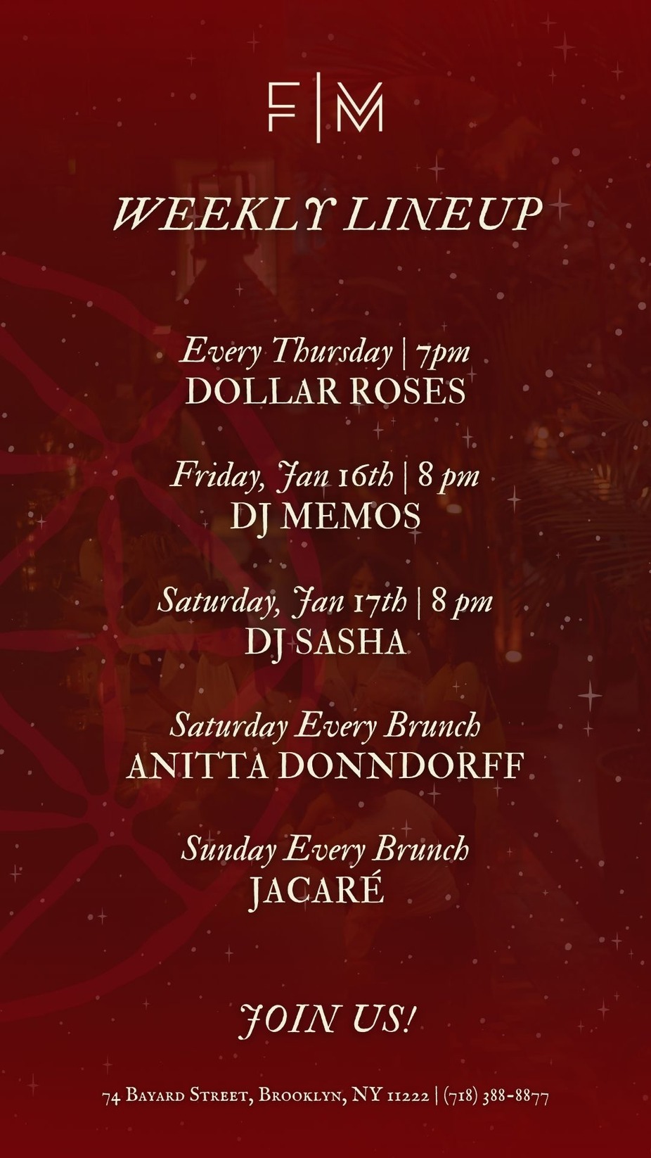 January Week 2 Lineup event photo