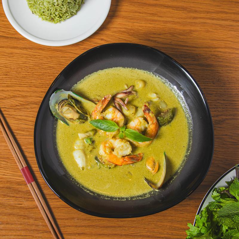 menu item 4 of 11, Seafood Green Curry