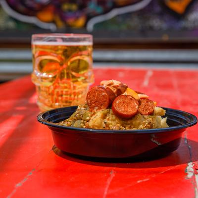 Fire on the Mountain bowl  and beer