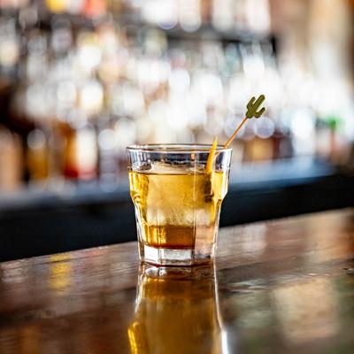 Old fashioned, side view