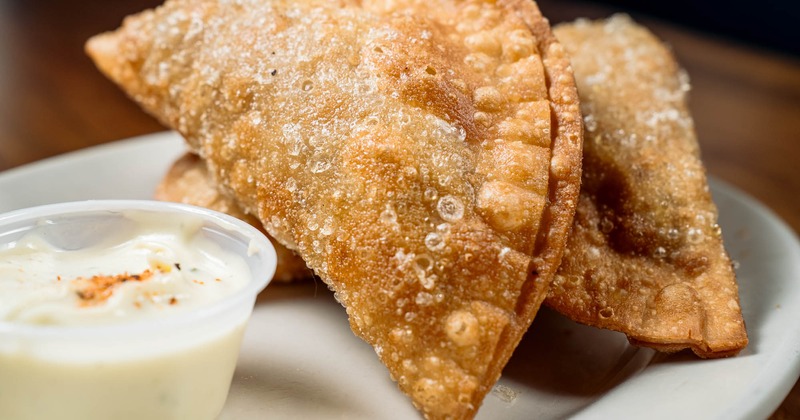 Empanadas and dip