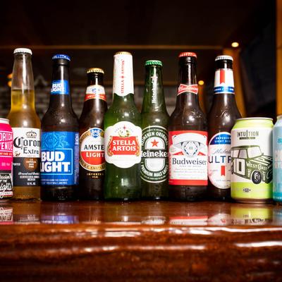 Assorted bottled beers
