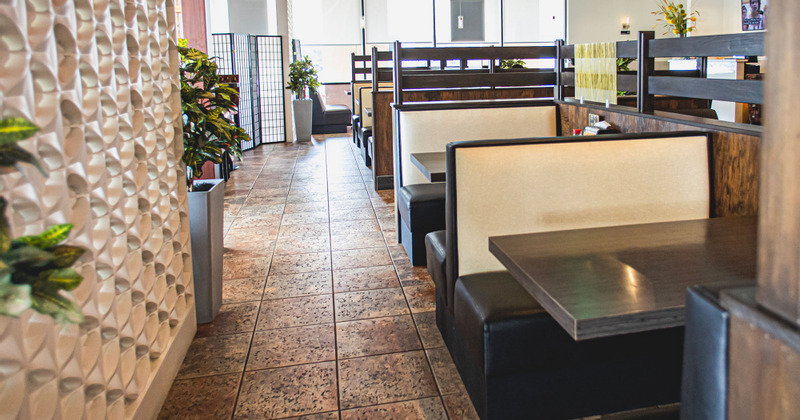 Tables lined up