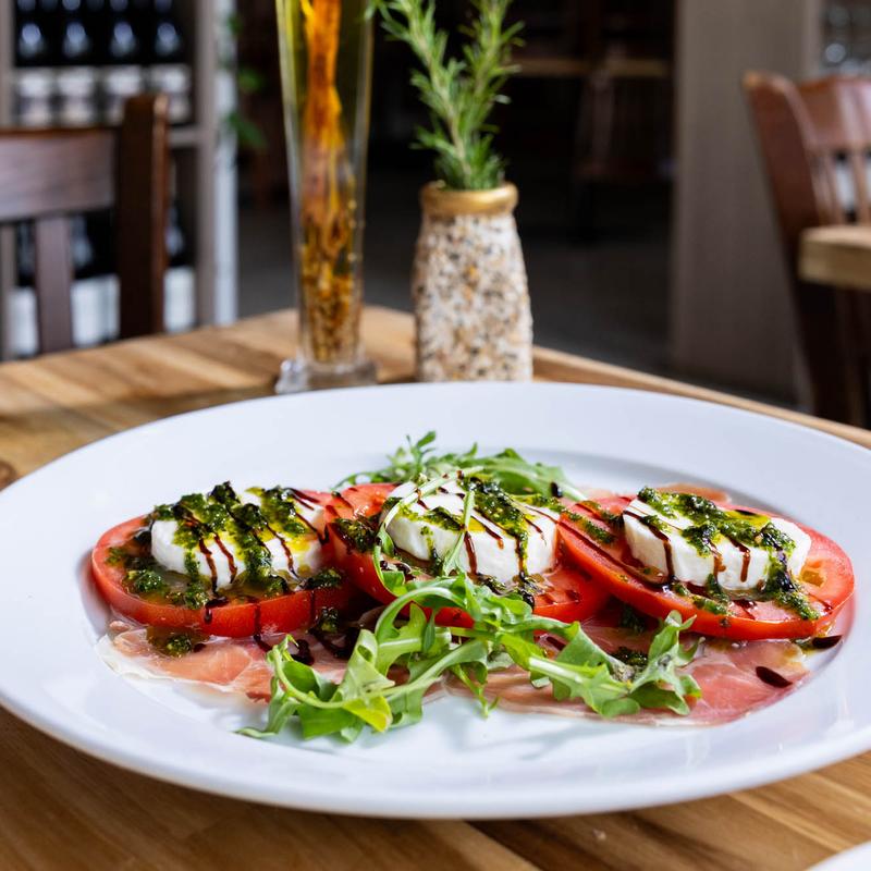 Fresh Mozzarella and Prosciutto Caprese Salad photo