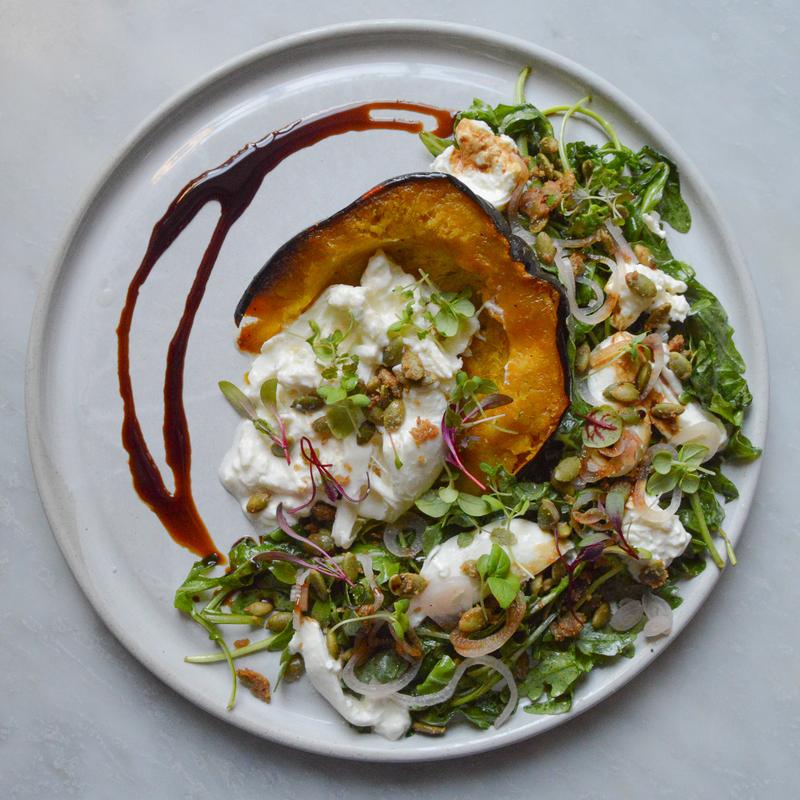 Winter Squash and Burrata Salad photo
