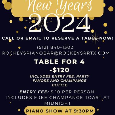 New Year's 2024 flyer.