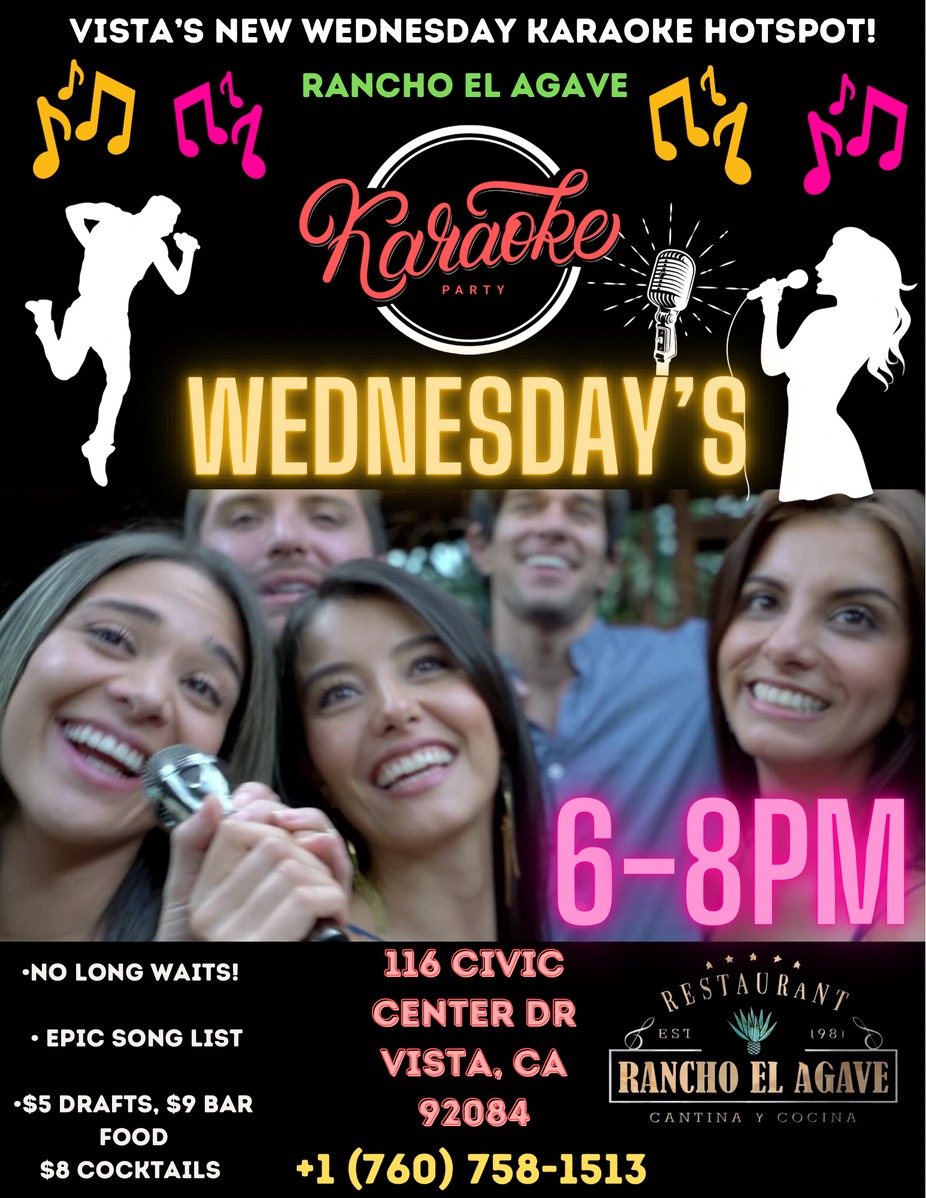 Karaoke 🎤 WEDNESDAY’S with KJ VIC @ REA From 6-8 pm FOOD & DRINK Specials all NIGHT! event photo