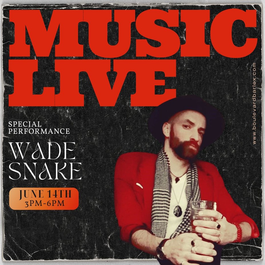 LIVE MUSIC ON THE PATIO ~ Wade Snake event photo