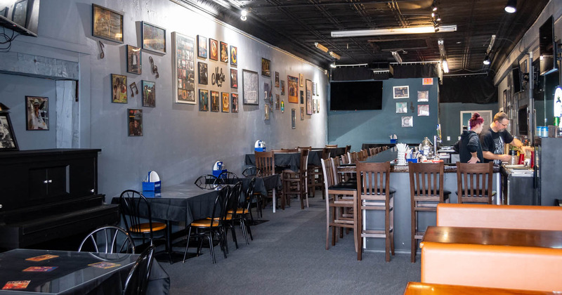 Interior, dining area
