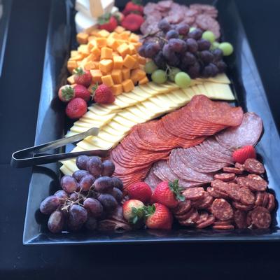 The charcuterie board.