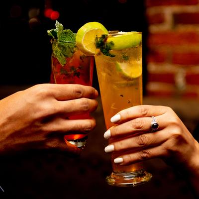 Sweet tea mojito & poinsettia