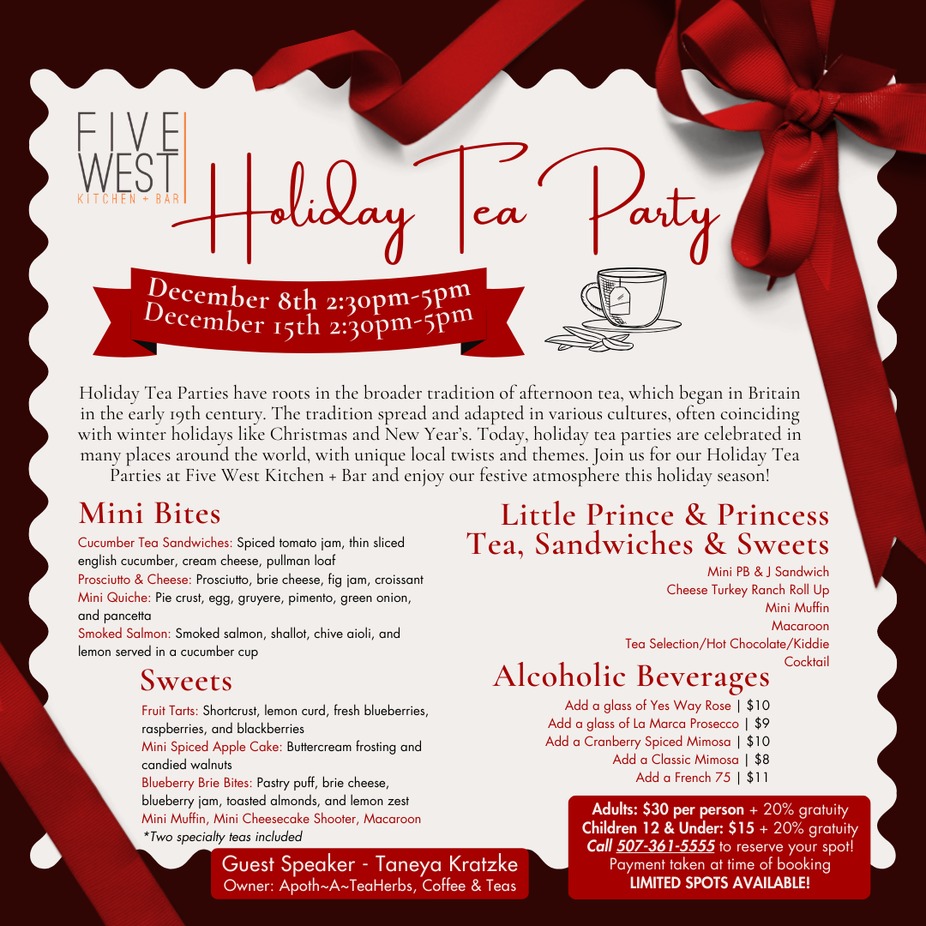 Holiday Tea Party event photo