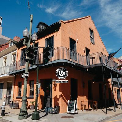 The restaurant building.