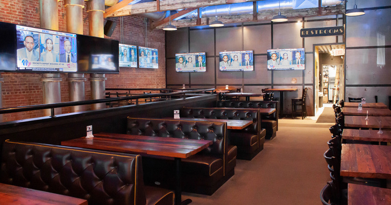 Interior, booth area