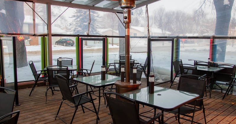 Exterior, seating place on covered patio