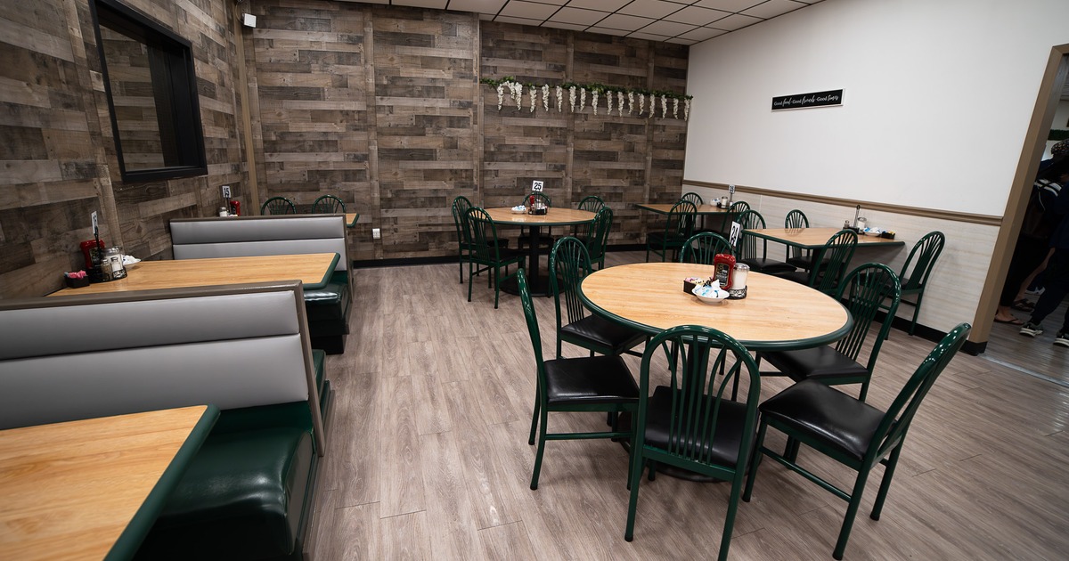 Interior of cozy dining area