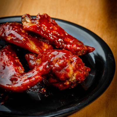 Korean Spicy Pepper Chicken Wings.