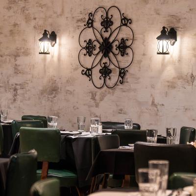 Interior, dining area.