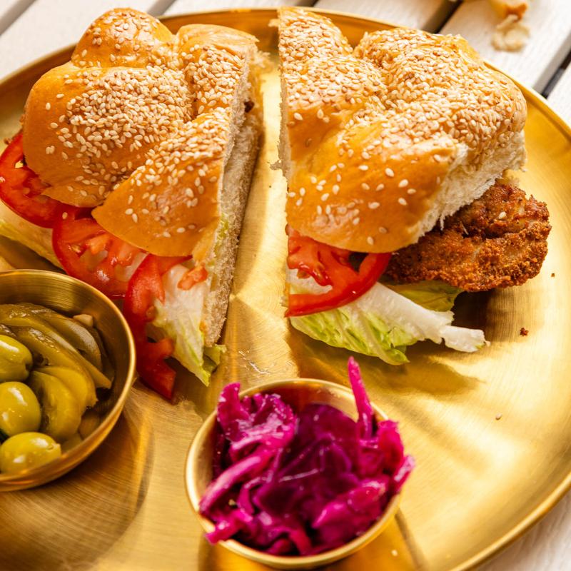 menu item 35 of 49, Grouper Fillet Schnitzel