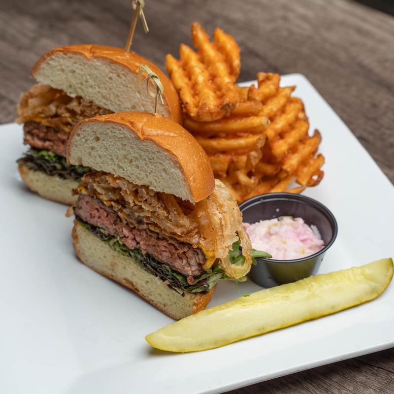 menu item 24 of 29, *Jerry's Marinated Angus Cheeseburger Platter
